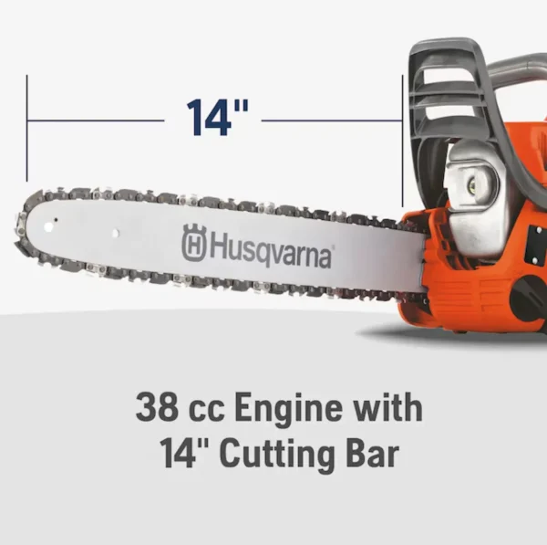 Husqvarna Chainsaw 120II 38cc 1.88hp 14" Bar - Image 2
